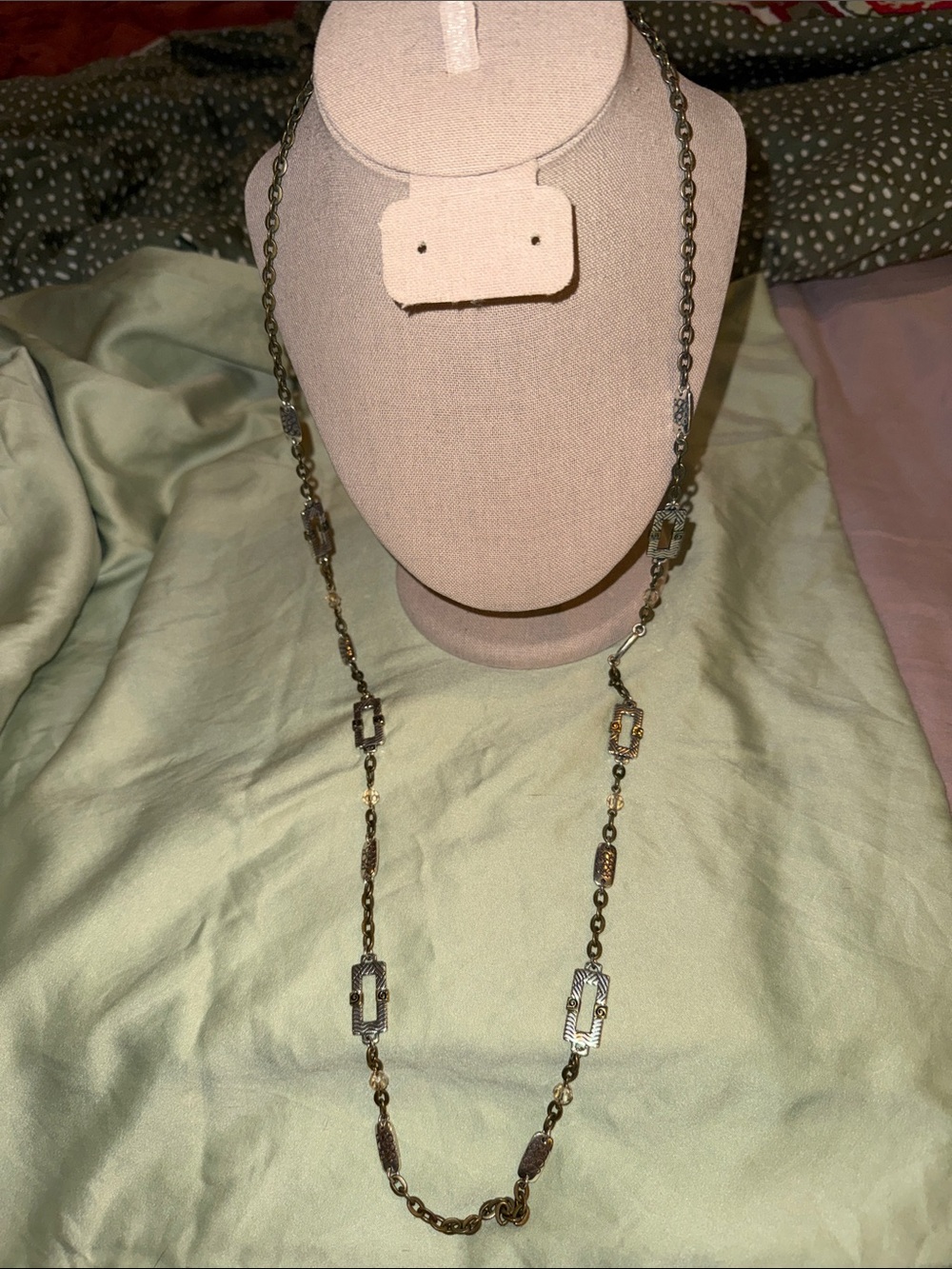 Brighton Long Bronze-Tone Link Necklace